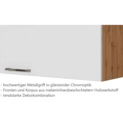 Held Möbel Klapphängeschrank Sorrento BxHxT 100 X 57 X 34 Cm Weiß-Wotaneiche -Küchenarmaturen Geschäft 853743 11016600 10