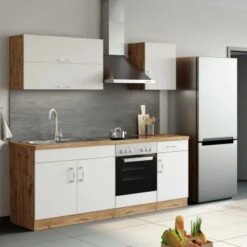 Held Möbel Klapphängeschrank Sorrento BxHxT 100 X 57 X 34 Cm Weiß-Wotaneiche -Küchenarmaturen Geschäft 853743 11016600 12