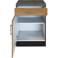 Held Möbel Unterschrank Sorrento 50 X 85 X 60 Cm Tür Schub. + EL-B. Wotan.-Graf. -Küchenarmaturen Geschäft 853764 11016600 3