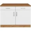 Held Möbel Unterschrank Sorrento 100x85x60 Cm 2 Schub. 1 EL-B. Weiß-Wotan. -Küchenarmaturen Geschäft 853801 11016600 1