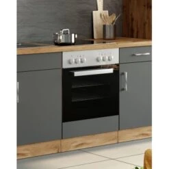 Held Möbel Herdumbau Sorrento 60 X 85 X 60 Cm Nische F. Ofen Anthr.-Wotaneiche -Küchenarmaturen Geschäft 853835 11016600 6