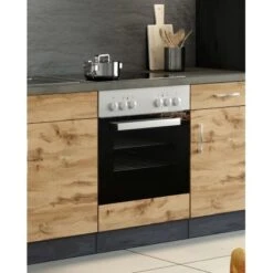 Held Möbel Herdumbau Sorrento 60 X 85 X 60 Cm Nische F. Ofen Wotaneiche-Grafit -Küchenarmaturen Geschäft 853841 11016600 6