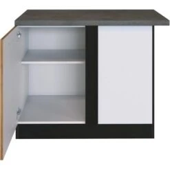 Held Möbel Eckunterschrank Sorrento 110 X 85 X 60 Cm Tür + EL-B. Wotan.-Grafit -Küchenarmaturen Geschäft 853846 11016600 3