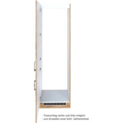 Held Möbel Kühl-Gefrierschrankumbau Sorrento B60 X H200 X T60 Cm Wotaneiche -Küchenarmaturen Geschäft 853915 11016600 3