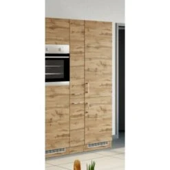 Held Möbel Apothekerschrank Sorrento 30x 200x 60 Cm 2 Ausz. 5 Fächer Wotaneiche -Küchenarmaturen Geschäft 853931 11016600 9