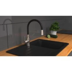 Eisl Spültischarmatur Edelstahloptik Flexo Schwarz 9 Eisl Spültischarmatur Edelstahloptik Flexo Schwarz -Küchenarmaturen Geschäft 9002560796561 2759 3